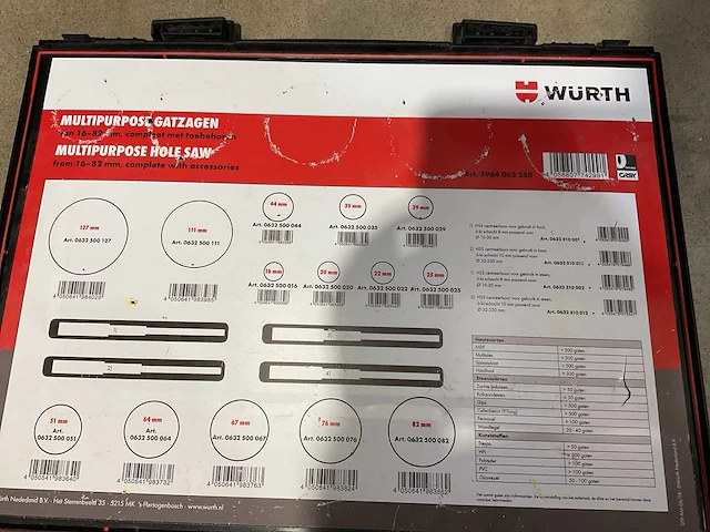 Würth 16-82 mm gatenzaag multipurpose - afbeelding 3 van  4