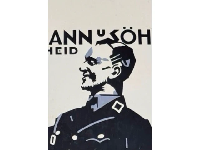 Ww2 emaille bord - third reich nazi ss officier uniform maker - afbeelding 2 van  4