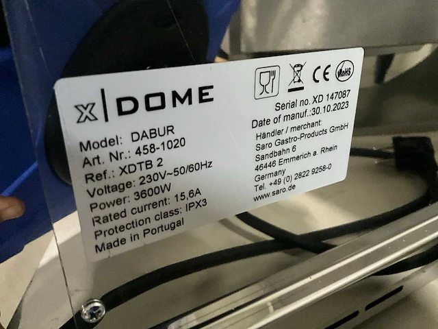 X dome dabur toaster - afbeelding 10 van  10