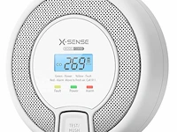 X-sense standalone koolmonoxidedetector met digitaal display - afbeelding 1 van  3