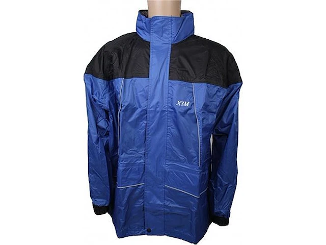 X3m regenjas maat s (valt ruim) blauw - afbeelding 1 van  5