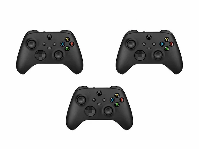 Xbox draadloze controller - carbon zwart - xbox, pc, cloud gaming - afbeelding 1 van  2