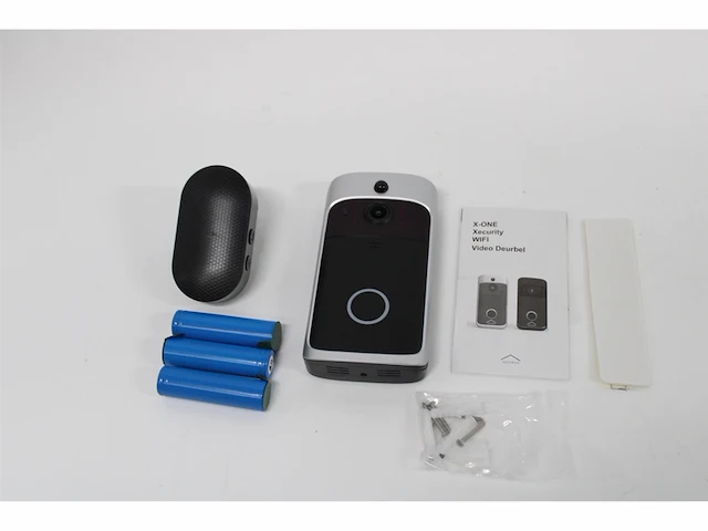 Xecurity x one deurbelset hd wifi video deurbel draadloos met camera grijs - afbeelding 1 van  1