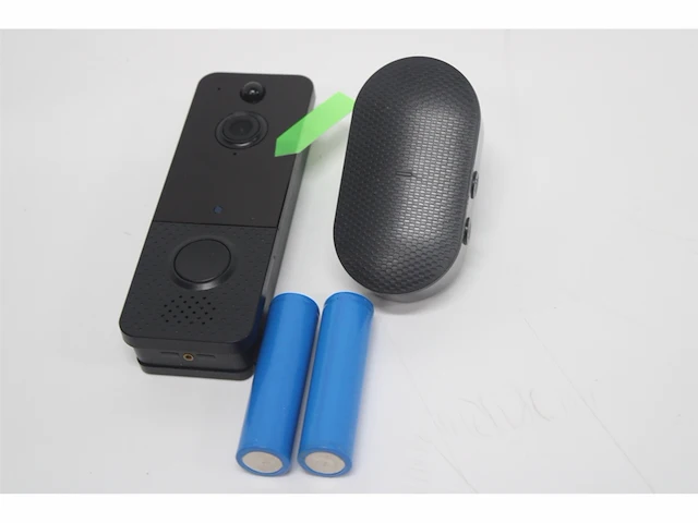 Xecurity x8+ deurbelset slimme wifi video deurbel draadloos met 1080p camera compact formaat all black - afbeelding 2 van  3