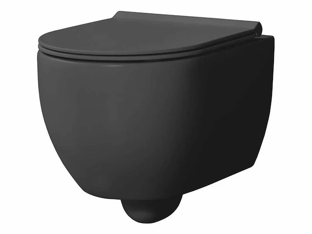 Xenz - gio al8801.29 - wandcloset rimfree + toiletzitting. - afbeelding 1 van  4