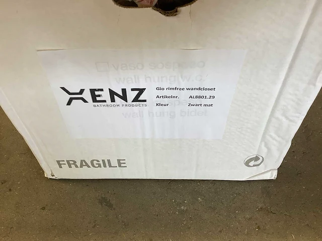 Xenz - gio al8801.29 - wandcloset rimfree + toiletzitting. - afbeelding 4 van  4