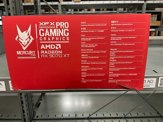 Xfx amd radeon rx9070xt videokaart - afbeelding 2 van  4