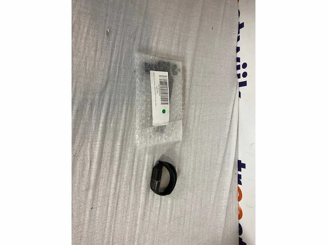 Xiaomi mi band 7 en garmin siliconen bandje zwart/zilver 20mm - afbeelding 1 van  3