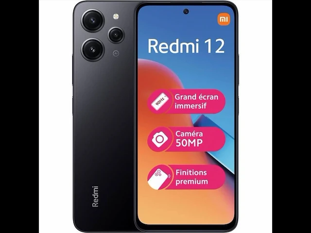 Xiaomi redmi 12 smartphone 6,79128 gb 4 gb ram zwart - afbeelding 1 van  8