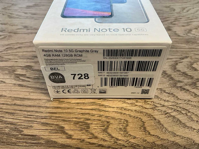 Xiaomi redmi note 10 5g 128gb grijs - afbeelding 7 van  7