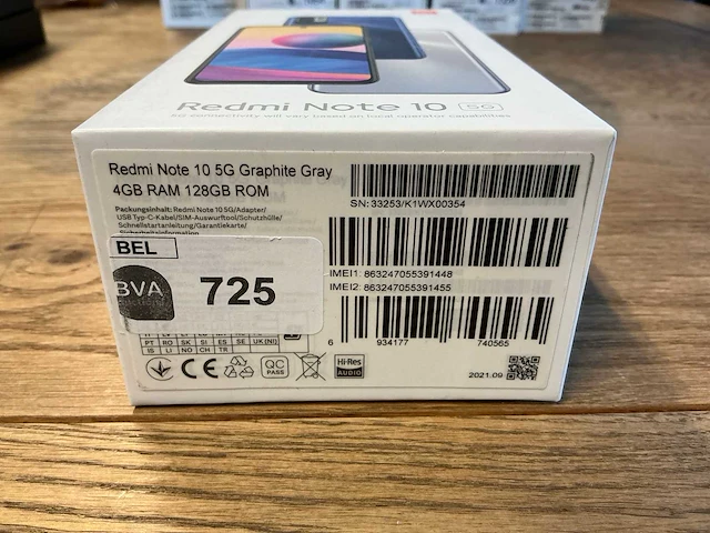 Xiaomi redmi note 10 5g 128gb grijs - afbeelding 7 van  7