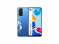 Xiaomi redmi note 11 smartphone + hoofdtelefoon 4 + 64 gb amoled dotdisplay snapdragon star blue - afbeelding 1 van  4