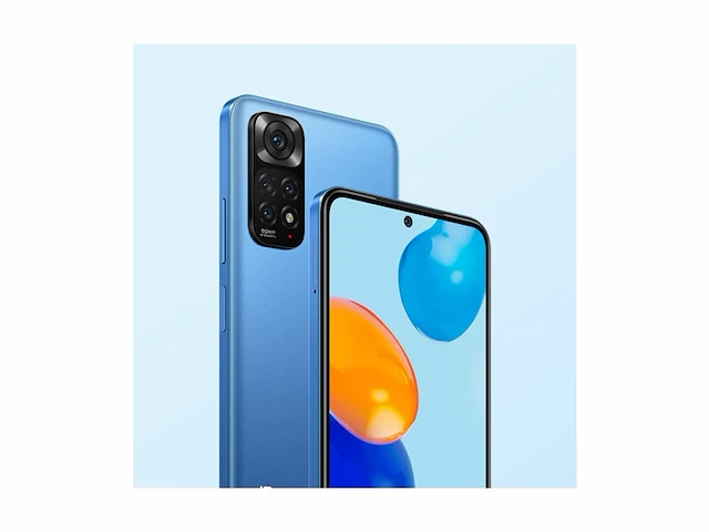 Xiaomi redmi note 11 smartphone + hoofdtelefoon 4 + 64 gb amoled dotdisplay snapdragon star blue - afbeelding 2 van  4