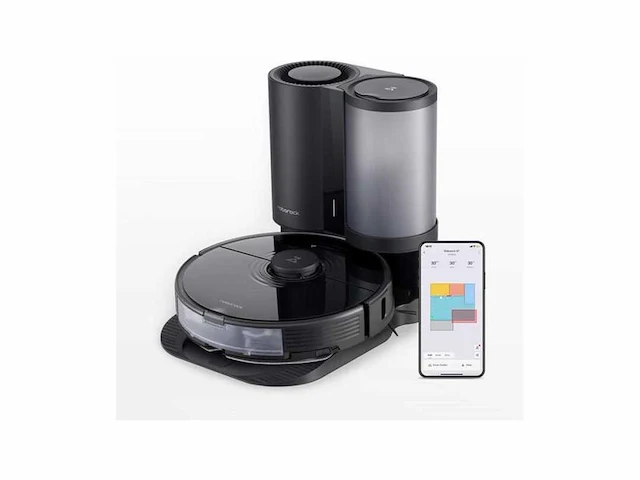Xiaomi roborock s7+ - robotstofzuiger - zwart - afbeelding 1 van  2