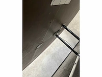 Xl ovale conferentietafel op stahoogte 350x240 grijs 4-delig blad - afbeelding 2 van  13