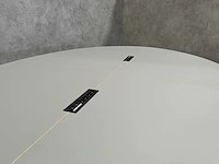 Xl ovale conferentietafel op stahoogte 350x240 grijs 4-delig blad - afbeelding 8 van  13