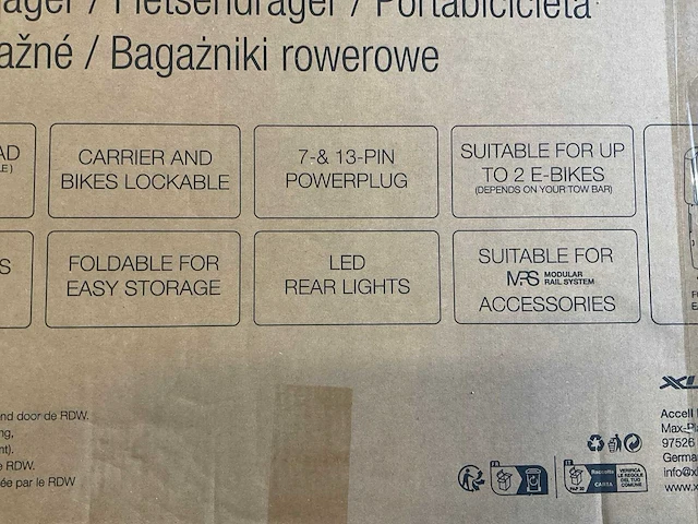 Xlc almada worke fietsdrager - afbeelding 4 van  5