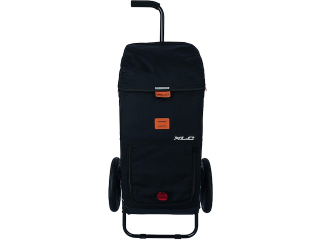 Xlc bs-05 fiets trolley - boodschappentas - 60 liter - zwart - afbeelding 1 van  4