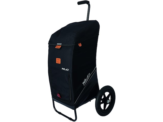 Xlc bs-05 fiets trolley - boodschappentas - 60 liter - zwart - afbeelding 2 van  4