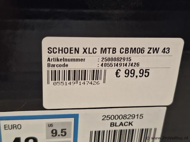 Xlc mtb fietsschoenen model mtb cbm06 zwart | maat 43 - afbeelding 7 van  7