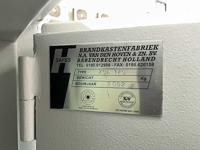 Xoa 170 brandkast - afbeelding 7 van  7