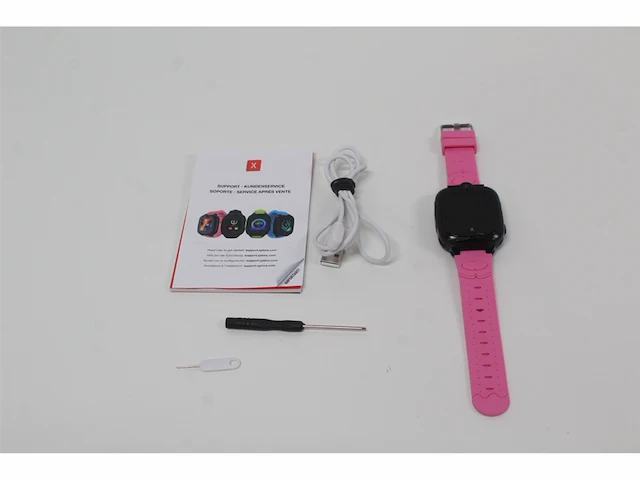 Xplora xgo 2 telefoon horloge voor kinderen (sim vrij) 4g bellen, berichten, school modus sosfunctie, gps roze - afbeelding 5 van  5