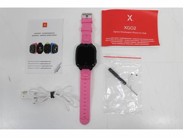Xplora xgo2 smartwatch kids met simkaart slot gps & wifi met belfunctie roze - afbeelding 4 van  4