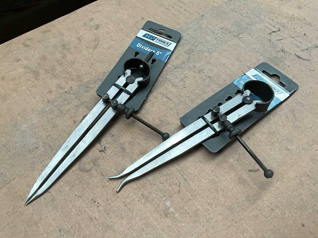 Xptools 6” dividers and spring caliper set - afbeelding 2 van  2