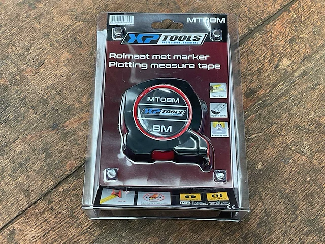 Xptools mto8m rolmaat met marker (4x) - afbeelding 2 van  3