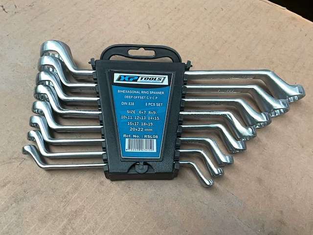 Xptools rsl08 bihexagonal ring spanner set - afbeelding 2 van  3