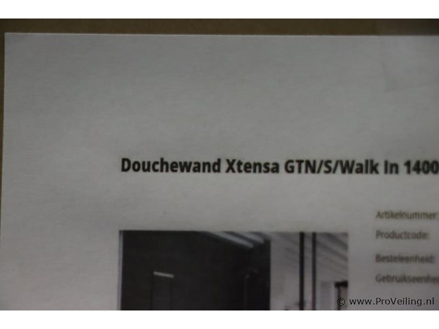 Xtensa douchewand type gtn/s/walk in 1400 - afbeelding 4 van  4