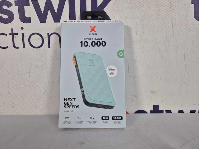 Xtorm fuel series 5 20w powerbank 10.000 mah - 2 x usb-c / 1 x usb-a - grs materiaal - airport proof - blauw - afbeelding 2 van  2