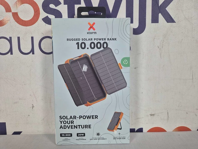 Xtorm powerbank zonneenergie - 10000 mah - geschikt voor iphone/samsung - inclusief usb-c kabel - afbeelding 2 van  2