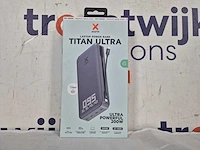 Xtorm titan ultra 200w powerbank 27.000 mah - laptop powerbank - 4 x usb-c pd - led scherm - geschikt voor macbook, laptops, smartphones en tablets - zwart - afbeelding 2 van  2