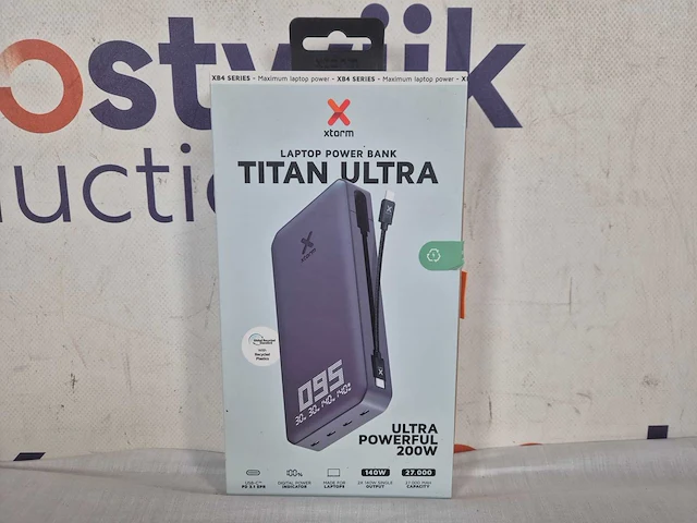 Xtorm titan ultra 200w powerbank 27.000 mah - laptop powerbank - 4 x usb-c pd - led scherm - afbeelding 2 van  2