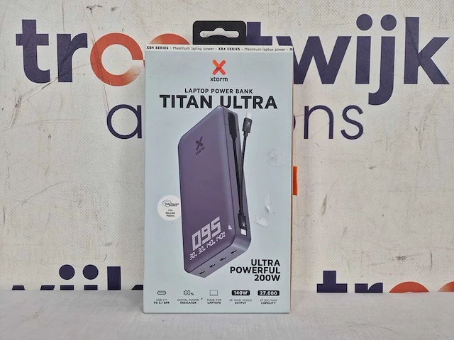 Xtorm titan ultra 200w powerbank 27.000 mah - laptop powerbank - 4 x usb-c pd - led scherm - afbeelding 2 van  2