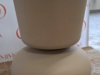 Xxl bloempot poldr design, beige - afbeelding 2 van  7