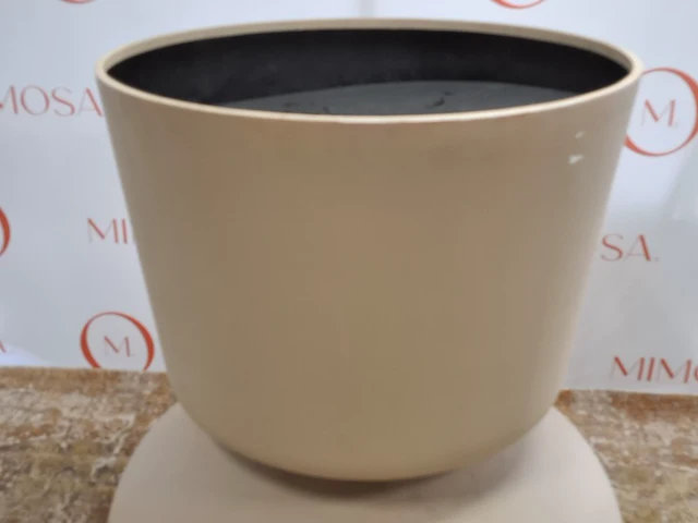 Xxl bloempot poldr design, beige - afbeelding 4 van  7