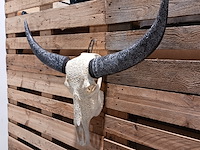 Xxl hand gegraveerde buffalo schedel, 2024 - afbeelding 9 van  9