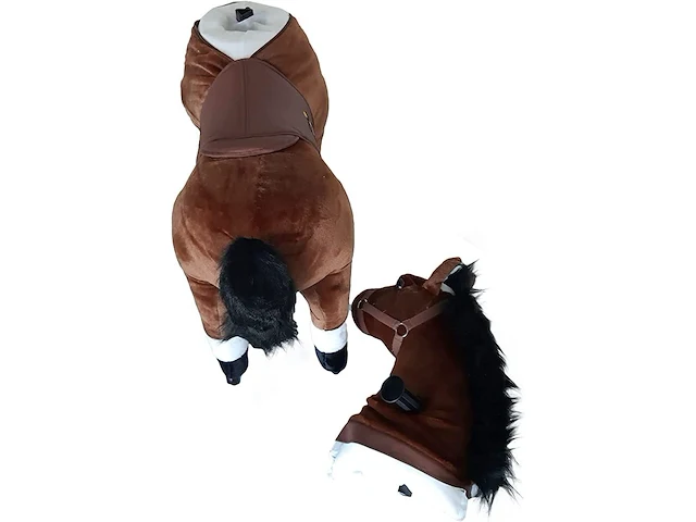 Xxl hobbelpaard bruin 97cm - afbeelding 3 van  5