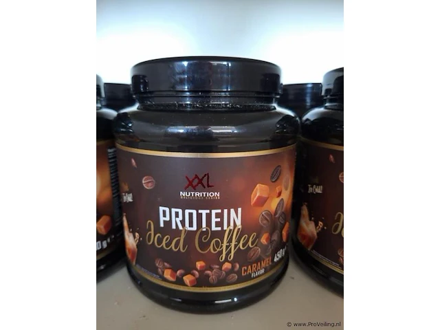 Xxl nutrition iced coffee eiwit mix - 8x 450 gr - afbeelding 2 van  3