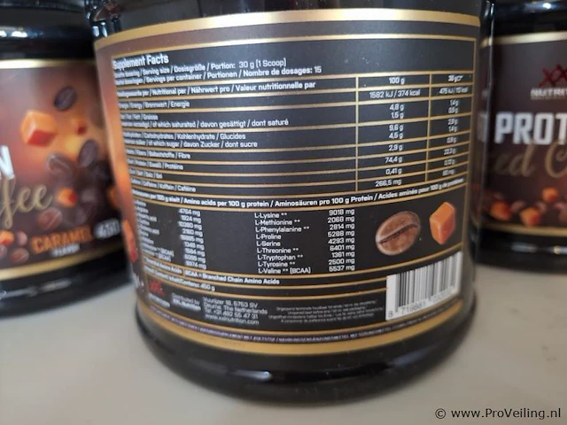 Xxl nutrition iced coffee eiwit mix - 8x 450 gr - afbeelding 3 van  3
