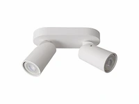 Xyrus - plafondspot - led dim to warm - 2200k/3000k - wit lucide - afbeelding 1 van  2