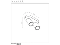 Xyrus - plafondspot - led dim to warm - 2200k/3000k - wit lucide - afbeelding 2 van  2