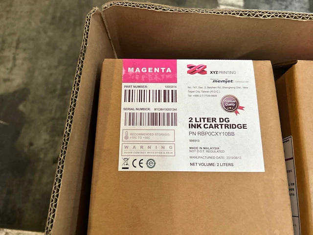 Xyz printing ink cartridge magenta (6x) - afbeelding 2 van  5