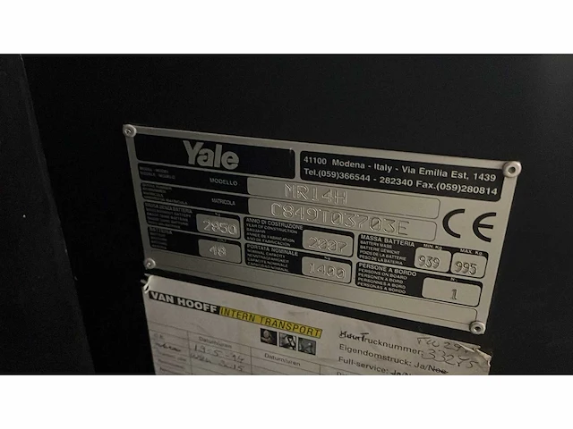 Yale - 2007 - mr14h - reach truck - afbeelding 4 van  5