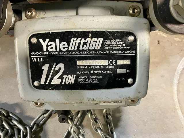 Yale lift 360 kettingtakel - afbeelding 3 van  6