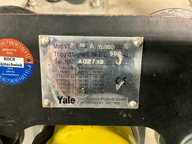 Yale lift 360 kettingtakel - afbeelding 5 van  6