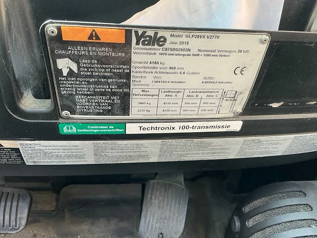 Yale veracitor 25vx vorkheftruck - afbeelding 5 van  25