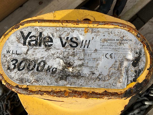 Yale vs iii kettingtakel - afbeelding 5 van  5